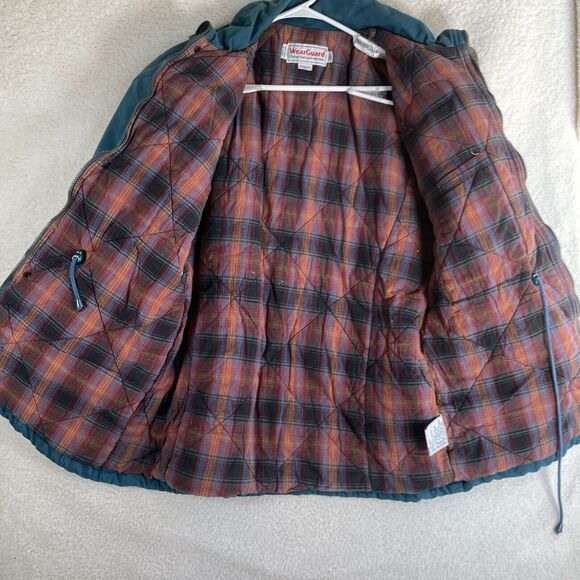 Vintage WearGuard Chore Coat Jacket Mens Large Blue Quilted Lined Canvas Work - Picture 15 of 16